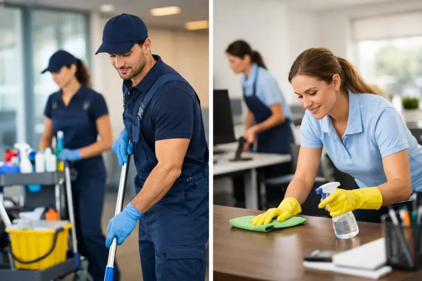 Contractor Versus In-House Cleaners for Offices