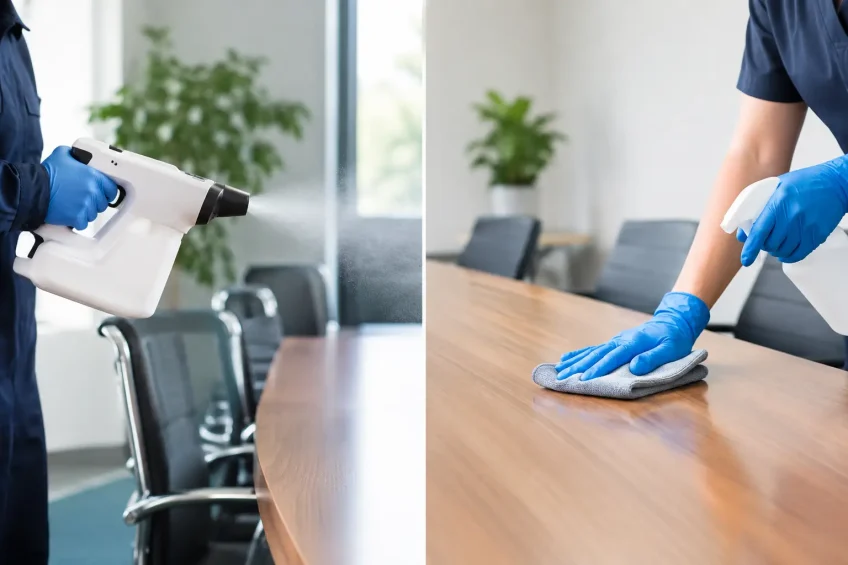 Electrostatic Versus Manual Disinfection